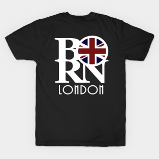 LOVE London White Text (UK Flag) T-Shirt